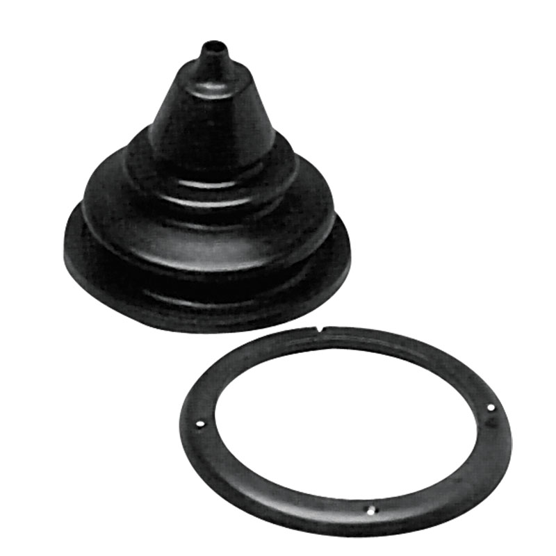 CABLE BOOT W/SCREWED RING,105MM,BLACK